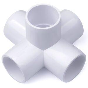 1/2 in. PVC 5-Way Elbow Fitting - ASTM SCH40 Furniture-Grade