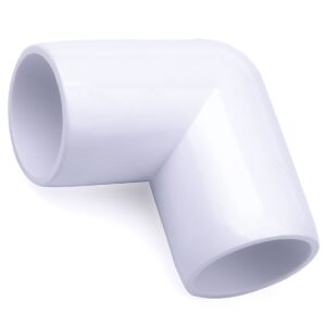 1/2 in. PVC 90-Degree Elbow Fitting - ASTM SCH40 Furniture-Grade