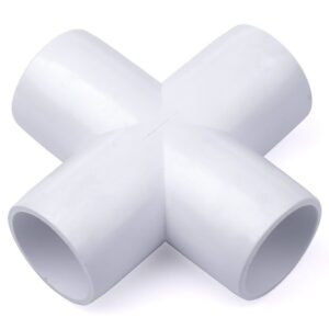 1/2 in. PVC 4-Way Cross Fitting - ASTM SCH40 Furniture-Grade