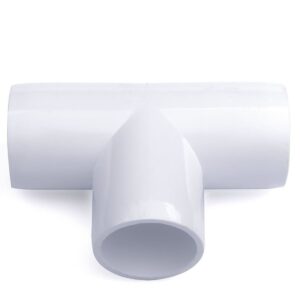 1/2 in. PVC 3-Way Tee Fitting - ASTM SCH40 Furniture-Grade